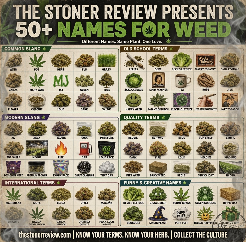From Reefer to Za: The Poster That Maps the Real Language of Weed