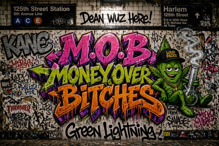 Green Lightning M.O.B. NJ 3.5g label facts review | The Stoner Review
