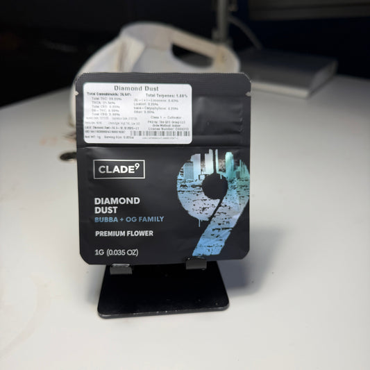 Clade9 Diamond Dust Strain Review Score: 9.3/10 💎