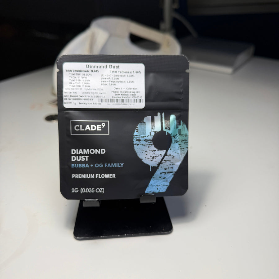 Clade9 Diamond Dust Strain Review 9.3/10 | The Stoner Review
