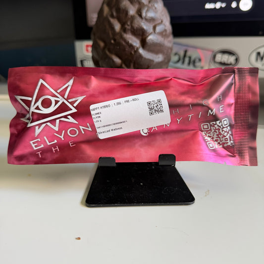 Happy Hybrid Elyon 1.25g Pre-Roll Review: Anytime Good Vibes Hybrid (9.0/10) at SilverLeaf Wellness NJ