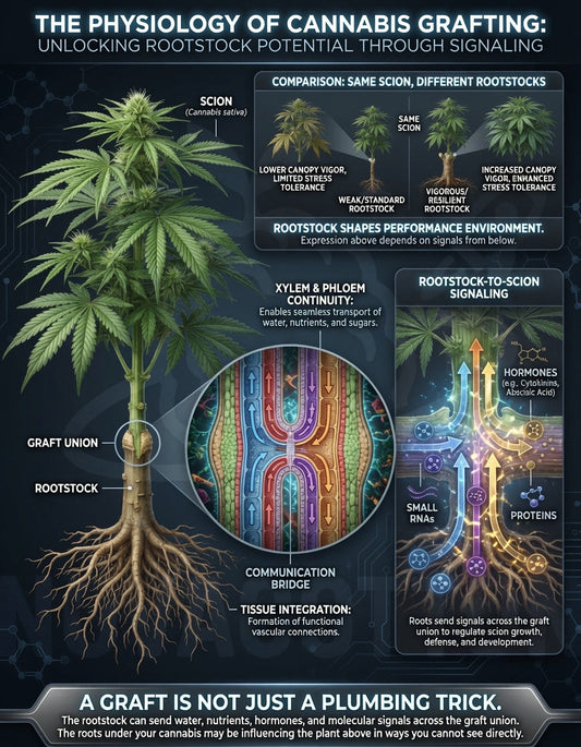 The Physiology of Cannabis Grafting: Unlocking Rootstock Potential through Signaling