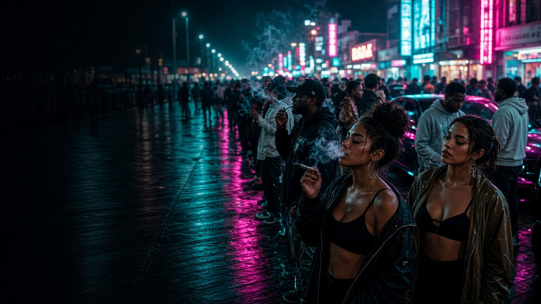 Atlantic City boardwalk festival night scene for Cars & Cannabis Showboat packing guide | The Stoner Review