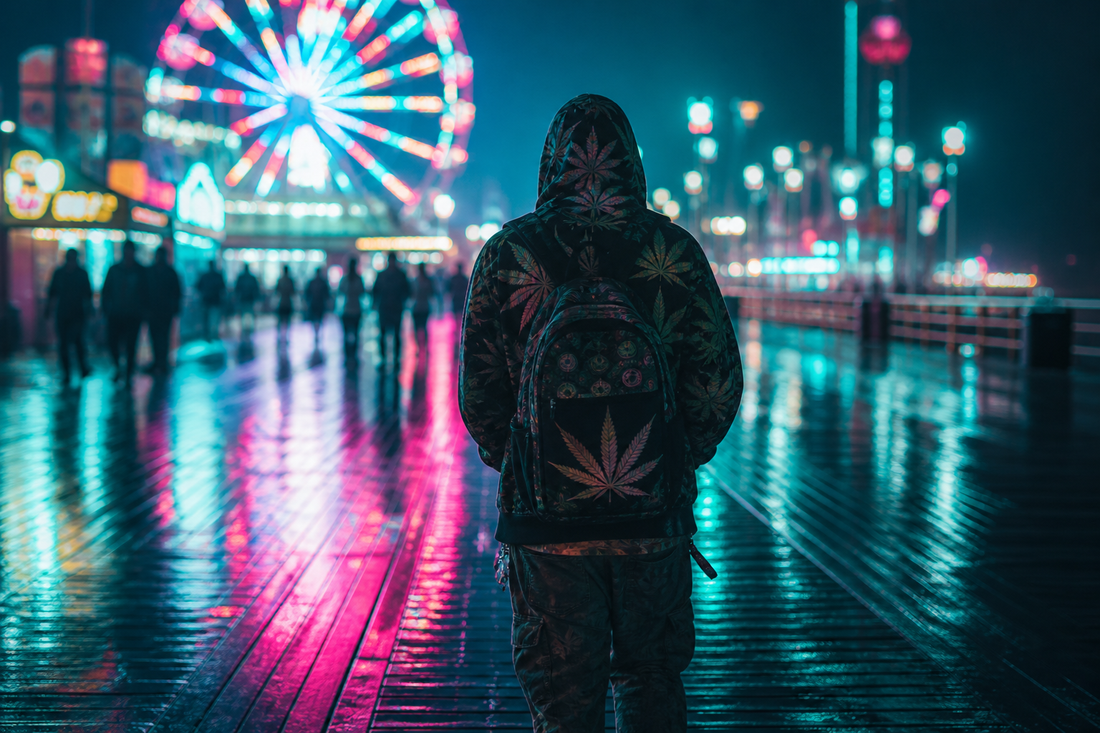Hash hole festival flex — boardwalk budget cannabis culture hero