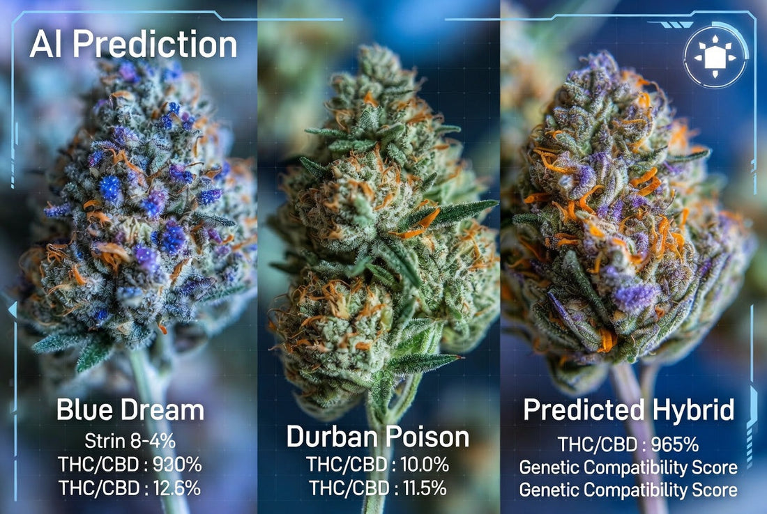 Simulated AI Cross Prediction: Blue Dream × Durban Poison
