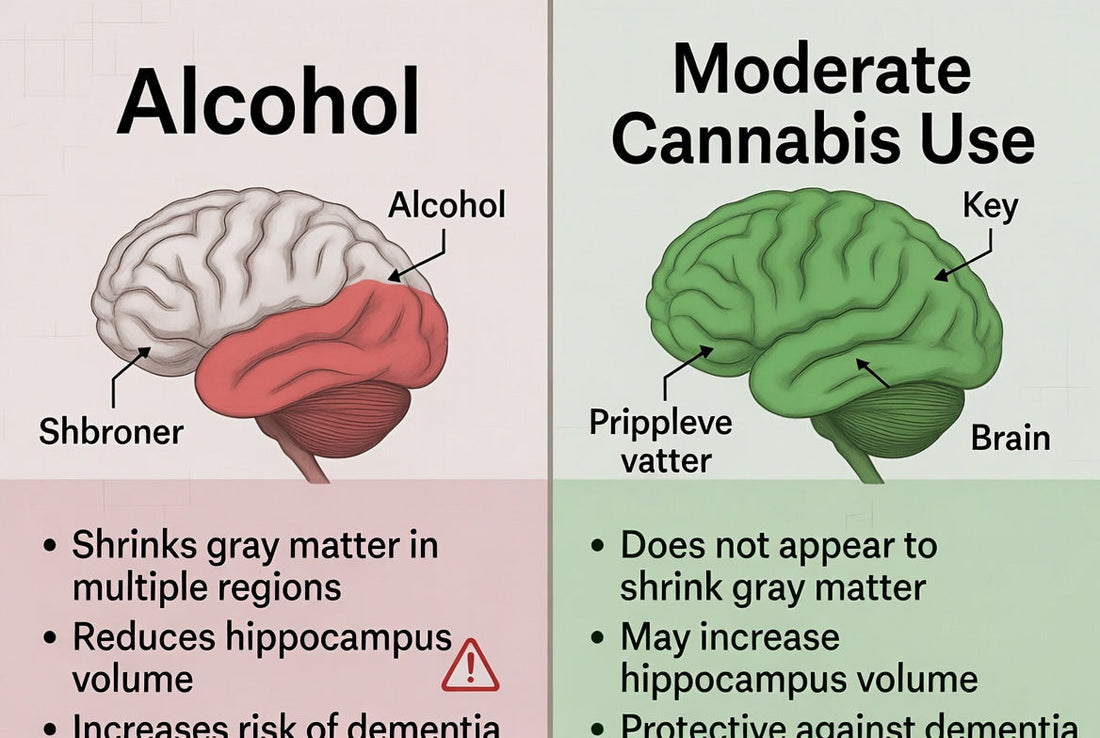 Cannabis vs. Alcohol: How They Compare on Brain Effects (Especially for Adults 50+)