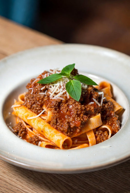 Munchies: The Real Deal Bolognese Ragù from Scratch No jarred sauce. No shortcuts that matter. Just hours of low-and-slow magic that turns a handful of humble ingredients into something that will ruin you for anything else.