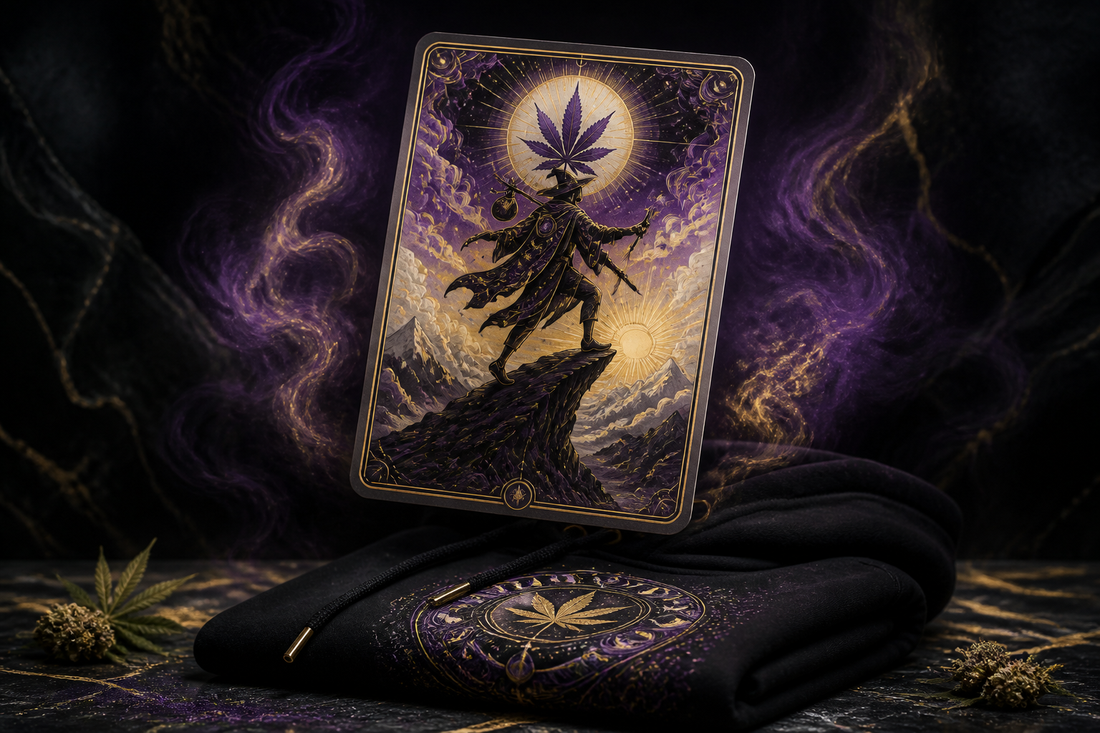 Stoner Tarot — card strain mood hoodie cannabis culture hero