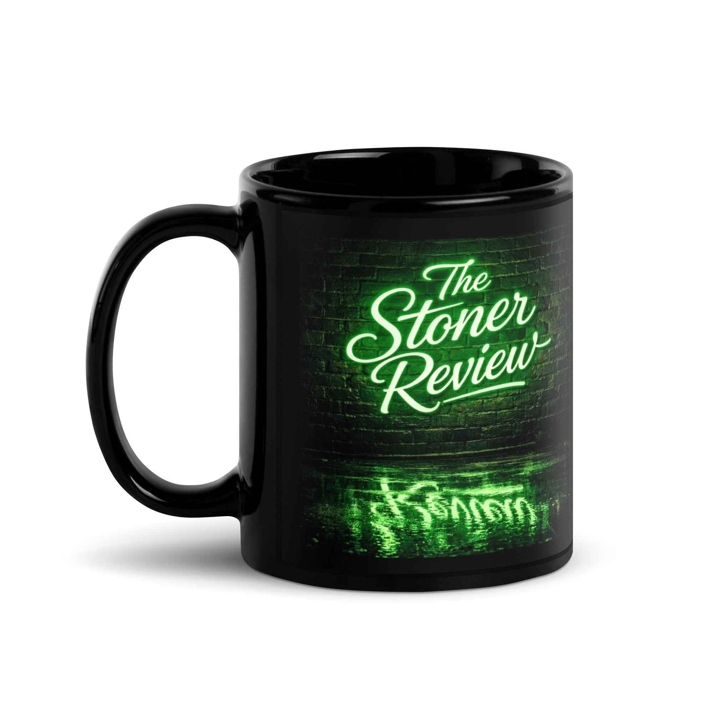 The Stoner Review Black Glossy Mug