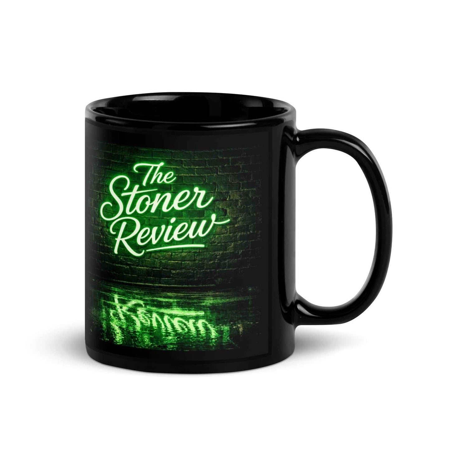 The Stoner Review Black Glossy Mug