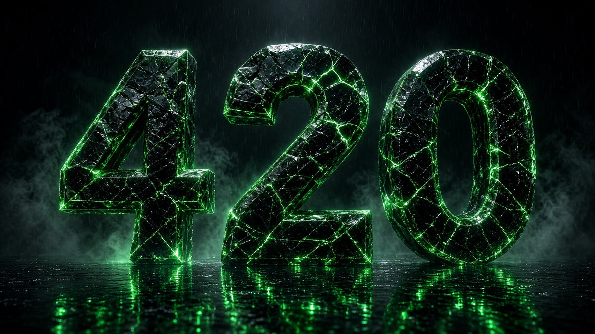 420 Hollywood title — obsidian neon rain