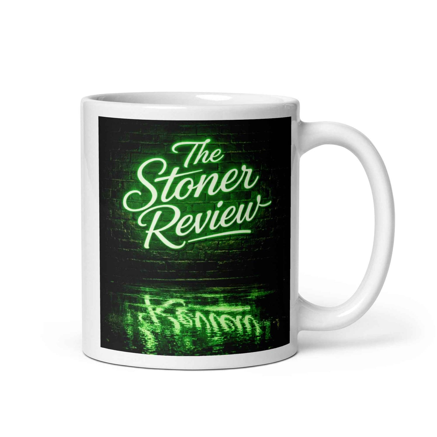 The Stoner Review White glossy mug